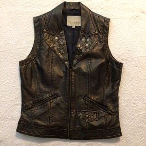 Faux Leather Vest